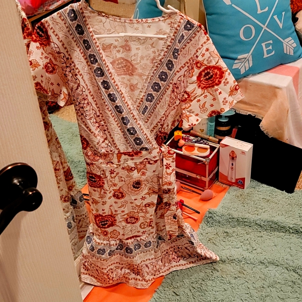 Size Small wrap dress Off White